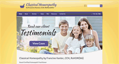 Desktop Screenshot of fkanterhomeopath.com
